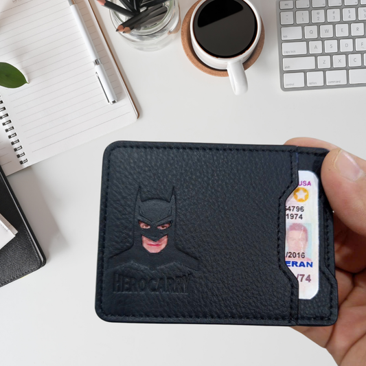 Superhero Leather ID Case