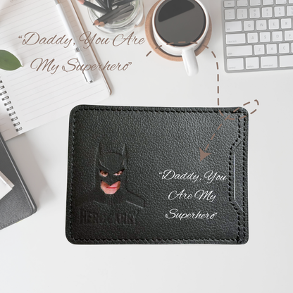 Superhero Leather ID Case