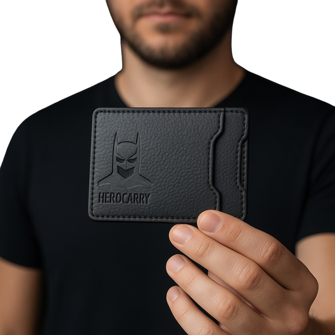 Superhero Leather ID Case